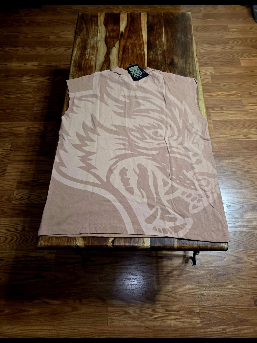 Darc Sport "OUR WOLF" Men's Rose Colored Sleeveless Muscle Tee